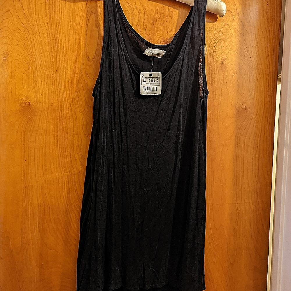 Zara black tee shirt dress